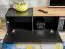 Extraordinary TV cabinet Bjordal 07, color: black matt / oak Wotan - dimensions: 39 x 200 x 40 cm (H x W x D)