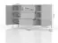 Dresser Vaitele 13, Colour: Anthracite high gloss / Walnut - 88 x 152 x 45 cm (h x w x d)