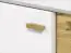 Chest of drawers Temecula 04, Colour: Oak / White - Measurements: 138 x 92 x 43 cm (H x W x D), with 2 doors and 6 compartments