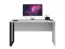 Toivala 12 office table / desk, color: light grey / black - Dimensions: 75 x 138 x 68 cm (H x W x D)