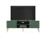 TV base cabinet Inari 05, Colour: forest green - measurements: 54 x 160 x 40 cm (H x W x D), with 2 doors and 4 compartments.