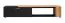 Extraordinary TV Cabinet Bjordal 07 | Black Matt & Oak Wotan | 39 x 200 x 40 cm | Modern Storage