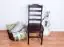 Chair Pine Solid Wood Walnut Junco 245 - Dimensions: 101 x 45 x 46 cm (H x W x D)