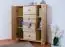 Storage Cabinet Junco 176, 4 Drawer, 2 Door, solid pine wood, clearly varnished - H100 x W90 x D60 cm