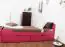 Single bed "Easy Premium Line" K1/2n incl. 2 drawer and cover plates, solid beech wood, pink - 90 x 200 cm