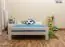 Children's bed / Youth bed A11, solid pine wood, white, incl. slats - 160 x 200 cm