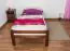 Children's bed / Youth bed "Easy Premium Line" K1/1n, solid beech wood, dark brown - 90 x 190 cm