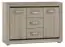 Chest of drawers Kundiawa 04, colour: Sonoma oak light / Sonoma oak dark - Measurements: 86 x 120 x 40 cm (H x W x D)