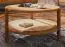 Coffee table Wellsford 50 solid oiled Wild Oak - Measurements: 60 x 60 x 35 cm (W x D x H)