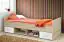 Single bed with two drawers and two open compartments Velle 05, color: oak Sonoma / white - dimensions: 90 x 200 cm