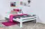 Youth Bed 'Easy Premium Line ® K4/1, 140 x 200 cm Beech solid wood white lacquered