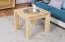 Coffee table solid, natural pine wood Junco 485 – Dimensions 50 x 60 x 60 cm