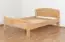 Single / guest bed ' Easy Premium Line ® ' K7 , 140 x 200 cm Beech solid wood natural