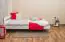Children's bed / Youth bed A5, solid pine wood, white finish, incl. slatted frame - 120 x 200 cm 
