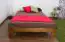 Children's bed / Youth bed A10, solid pine wood, oak finish, incl. slatted frame - 120 x 200 cm 