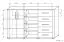Chest of drawers Aitape 41, colour: dark Sonoma oak / light Sonoma oak - Measurements: 105 x 170 x 40 cm (H x W x D)