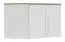 Attachment for Hinged door cabinet / Closet Burgos 01, Colour: Oak / White - 45 x 80 x 38 cm (H x W x D)