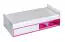 Kid bed Frank 13 incl. slatted frame, Colour: White / Pink - 90 x 200 cm (L x W)