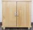 2 Door Storage Cabinet Columba 07, solid pine wood, clearly varnished - H79 x W80 x D50 cm