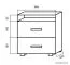 Chest of drawers Garut 07, Colour: Sonoma Oak - Measurements: 53 x 50 x 40 cm (H x W x D)