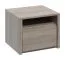 Selun 22 Bedside Cabinet | Oak Truffle | 45 x 50 x 43 cm | Modern Handleless Design