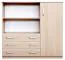 Chest of drawers Kebumen 14, Colour: Sonoma Oak - Measurements: 122 x 130 x 40 cm (H x W x D)