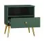 Bedroom - Set A Inari, 4 pieces, Colour: forest green / gold