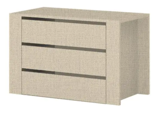 Built-in drawers for wardrobes - Measurements: 88 x 57 x 45 cm (W x H x D)