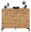 Chest of drawers Pandrup 14, Colour: Oak - Measurements: 94 x 120 x 34 cm (H x W x D), with 3 doors, 2 drawers and 7 compartments.