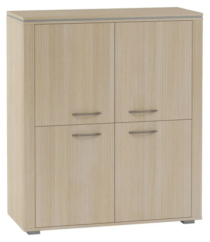 Chest of Drawers Kainanto 07 | Oak / Grey | 112 x 96 x 41 cm | Modern Storage Solution