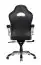 Gaming chair / desk chair Apolo 48, color: black / white / grey, with foldable and adjustable armrests