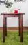 SideTable / Dining table 002, solid pine wood, nut-colour finish - H75 x W60 x D60 cm