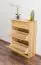 Shoe cabinet solid, natural pine wood 017 - Dimensions 89 x 72 x 29 cm (H x B x T)