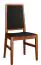 Chair "Postira" 50, Colour: Walnut / Black - Measurements: 95 x 55 x 46 cm (H x W x D)