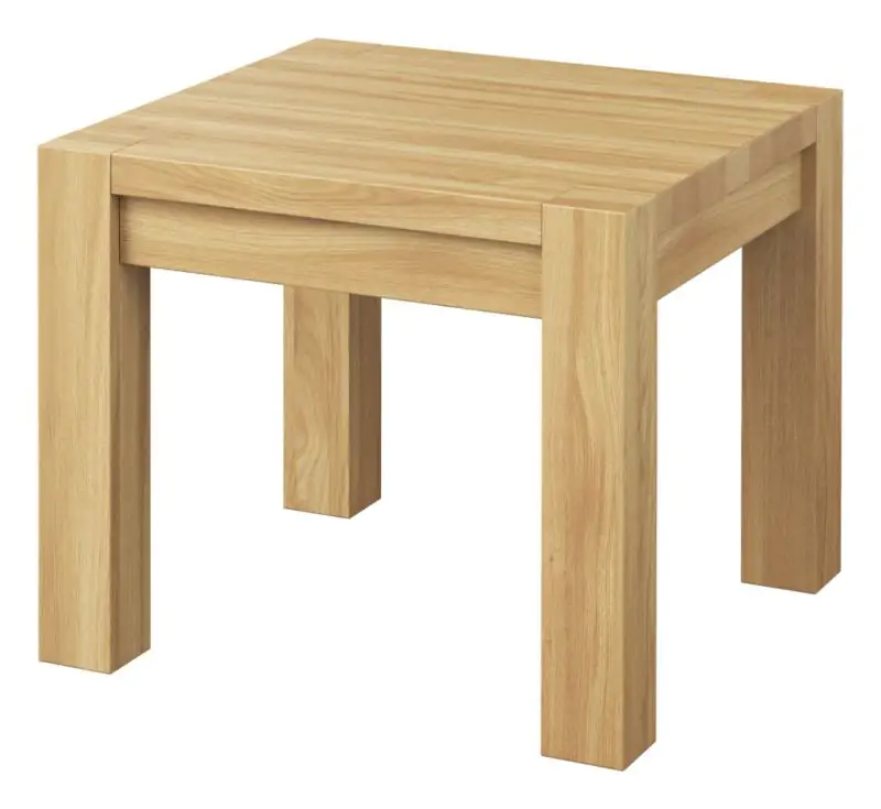 Coffee table Skradin 27, Colour: Oak, partial solid wood - Measurements: 60 x 60 x 50 cm (W x D x H)