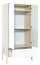 Hinged door cabinet / Wardrobe Hildrid 04, Colour: Acacia / White - Measurements: 203 x 100 x 60 cm (H x W x D)