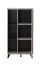 Tall Chest of Drawers with Six Compartments | Vracar 04 | Oak Grey & Black | 1 Door | 130.5 x 68 x 33 cm