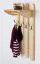 Solid Pine Wardrobe Junco 349 | Natural Finish | 100 x 50 x 33 cm | 4 Hooks & Shelf