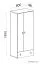 Children's Wardrobe Aalst 17 | Oak/White/Blue | 190 x 80 x 50 cm | Modern Hinged Door Closet