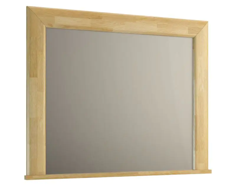Mirror "Lipik" 49, oak, partial solid - Measurements: 86 x 111 x 3 cm (h x w x d)