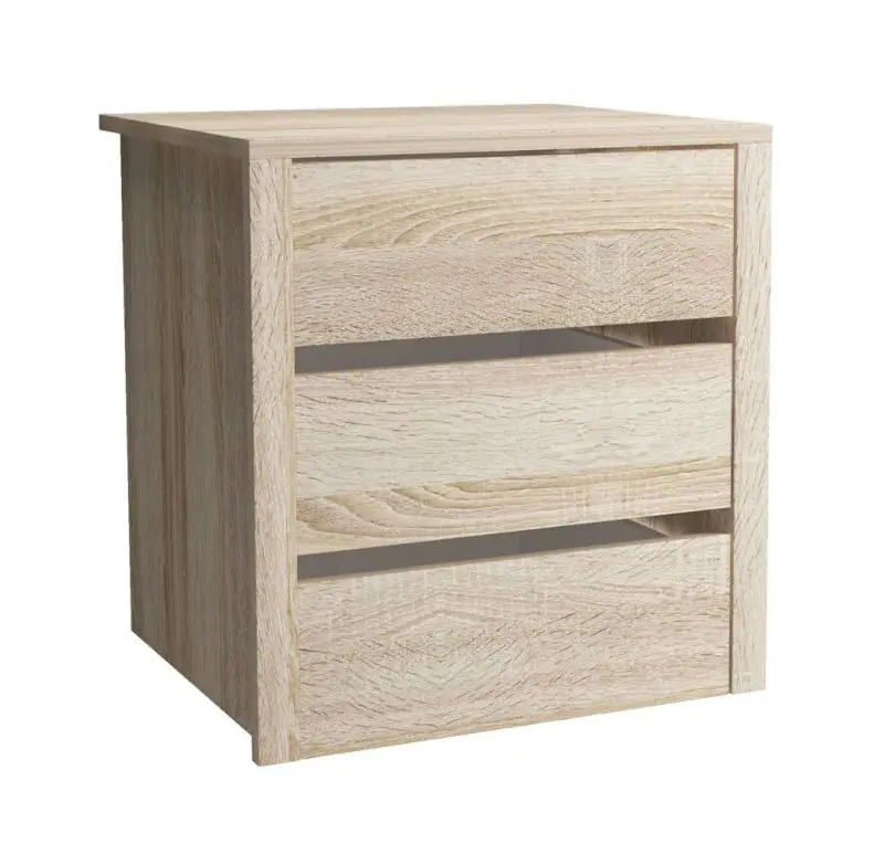 Built-in drawers for closets, Colour: Sonoma Oak - Measurements: 53 x 50 x 46 cm (H x W x D).