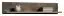 Suspended rack / Wall shelf, Fazenda 13, Colour: Dark Brown, partial solid Oak - 19 x 115 x 19 cm (h x w x d)