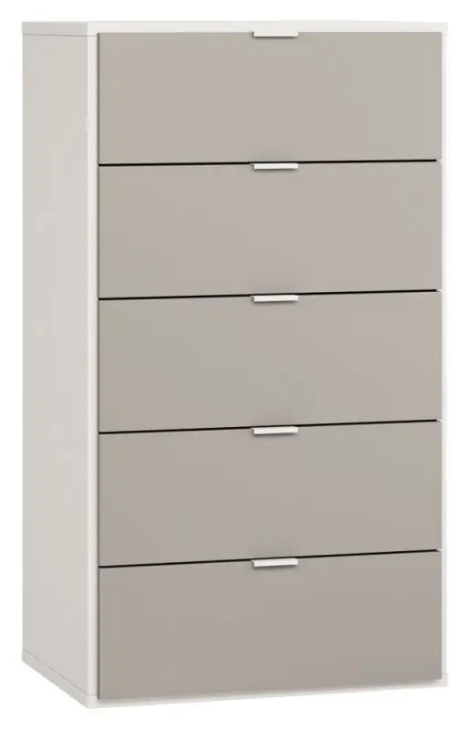 Dresser Bellaco 30, Colour: White / Grey - Measurements: 114 x 63 x 47 cm (h x w x d)