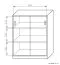 Chest of drawers Kebumen 03, Colour: Alder - Measurements: 100 x 80 x 40 cm (H x W x D)