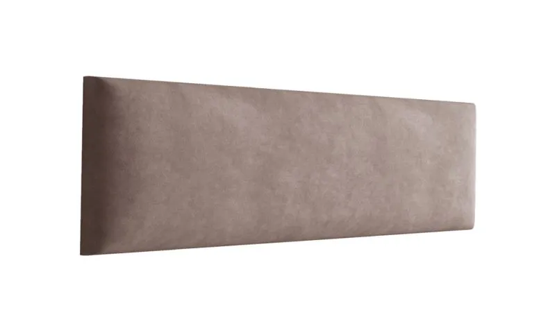 Set of 10 Upholstery Panels | Brown Velour Cover | 38 x 15 cm | Easy-Clean S.I.C. Technology