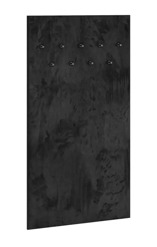 Wardrobe Lautela 07, color: black - Dimensions: 153 x 80 x 3 cm (H x W x D)