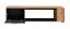 TV Cabinet Bjordal 05 | Black Matt & Oak Wotan | 39 x 150 x 40 cm | Two Compartments | Modern Storage