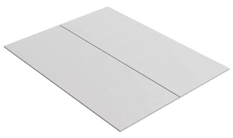 Base plate for double bed, Colour: White - 79,20 x 204 cm (W x L)