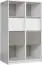 Shelf Alwiru 09, Colour: Pine White / Grey - 128 x 97 x 44 cm (h x w x d)