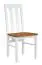 Chair Gyronde 10, solid beech wood, white/oak - 94 x 43 x 44 cm (H x W x D)